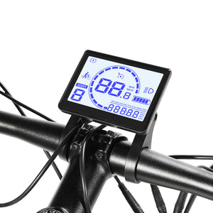 Eleglide T1 Step-Over, Electric Trekking Bike, 27.5 inch Tires, 36V 13Ah + 13Ah Dual Batteries, 250W Motor, Shimano 7 Speed, Max Speed ​​25km/h, Max Range 100km, IPX4 Waterproof, Dual Disc Brake - Black