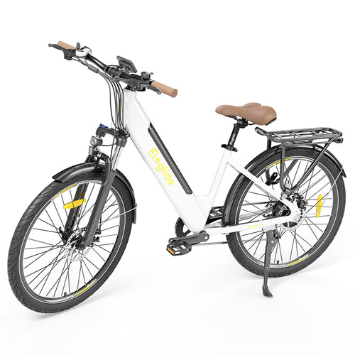 ELEGLIDE T1 STEP-THRU white or gray Electric Bike MTB Bike 27.5 Inch Wheels 36V 12.5AH Battery 250W Shimano Motor 7 Speeds Max Speed ​​25Km/h Max Load 120KG