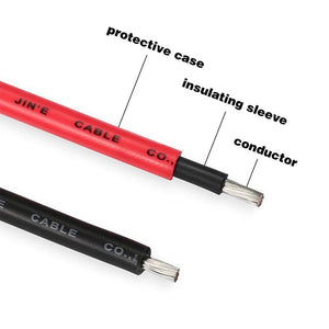 kit câble dextension solaire 10awg 6m/19.7ft câble kit câble dextension solaire 10awg 6m/19.7ft câble