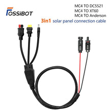 Charger l&#39;image dans la galerie, Câble de connexion de panneau solaire FOSSiBOT 3 en 1 MC4