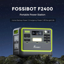 Charger l&#39;image dans la galerie, FOSSiBOT F2400 Centrale électrique portable, batterie LiFePO4 2048 Wh, générateur solaire de sortie 2400 W, 3 x AC RV voiture USB