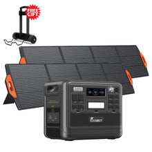 Charger l&#39;image dans la galerie, FOSSiBOT F2400 Centrale électrique portable, batterie LiFePO4 2048 Wh, générateur solaire de sortie 2400 W, 3 x AC RV voiture USB