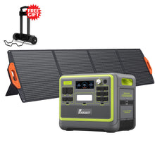 Charger l&#39;image dans la galerie, FOSSiBOT F2400 Centrale électrique portable, batterie LiFePO4 2048 Wh, générateur solaire de sortie 2400 W, 3 x AC RV voiture USB