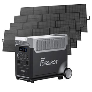 FOSSiBOT F3600 Portable Power Station, 3840Wh LiFePO4 Solar Generator, 3600W AC Output, Max 2000W Solar Charging, Full Recharge in 1.5h 